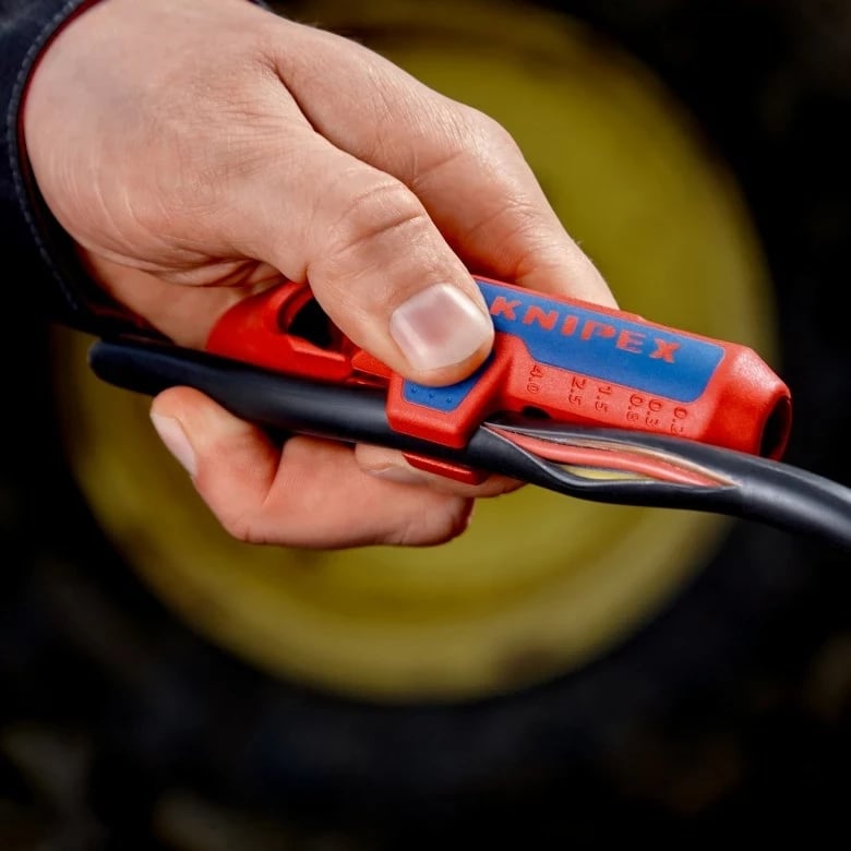 Knipex ErgoStrip, Mbështjellës kabllosh, Kuq