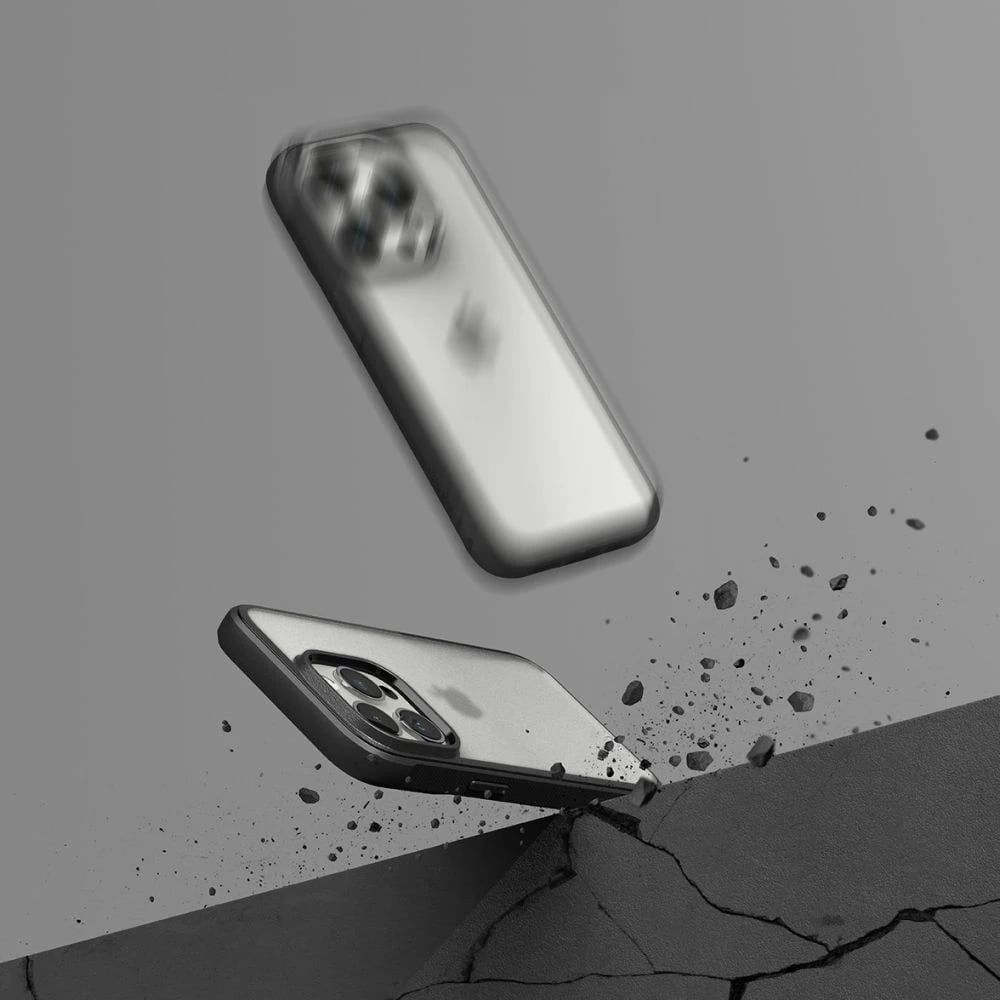 Mbështjellës Ringke Fusion Bold për iPhone 15 Pro Max, Transparent/Matte Black