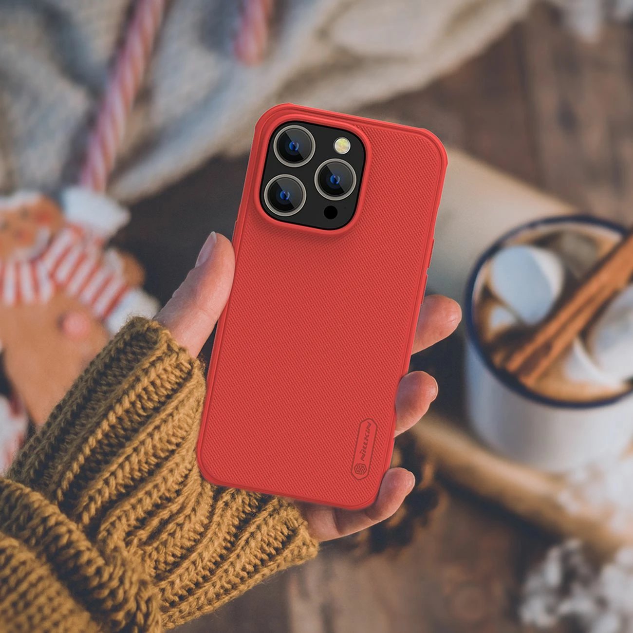 Mbështjellës Nillkin Super Frosted Shield Pro për iPhone 14 Pro, Kaltër