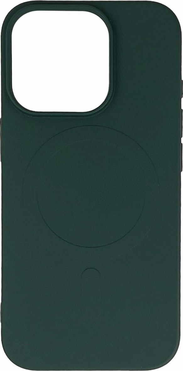 Mbështjellës Hurtel Liquid Silicone Case MagSafe për iPhone 16 Pro, e gjelbër e errët