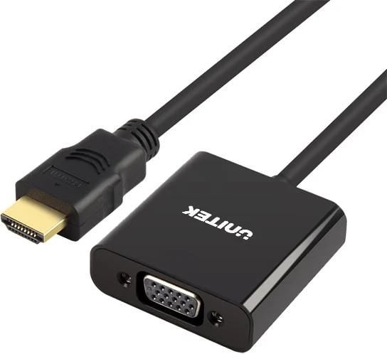 Përshtatëse UNITEK, Y-6333, VGA, 3.5 mm,e zezë