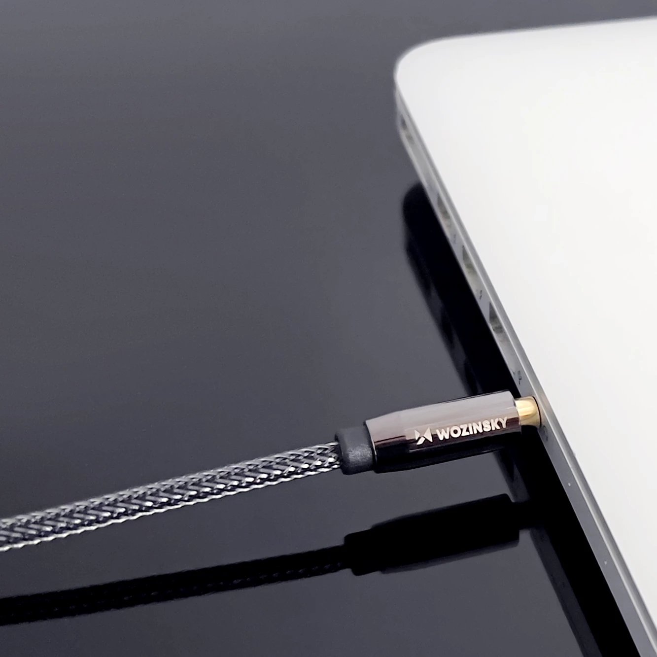 Kabllo audio AUX Wozinsky WACMJB-1M, 1.5m, mini jack 3.5mm, e zezë
