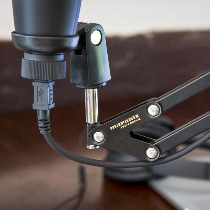 Mikrofon kondensator Marantz Pod Pack 1 me dorë mbajtëse, USB, i zi