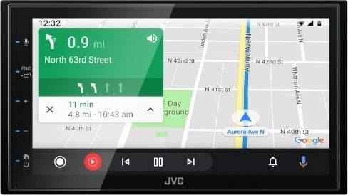 Radio DVD për makinë JVC, 200 W, Bluetooth, e zezë