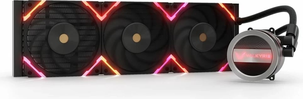 Ftohës uji për procesor VALKYRIE Dragonfang 360 ARGB, i zi 