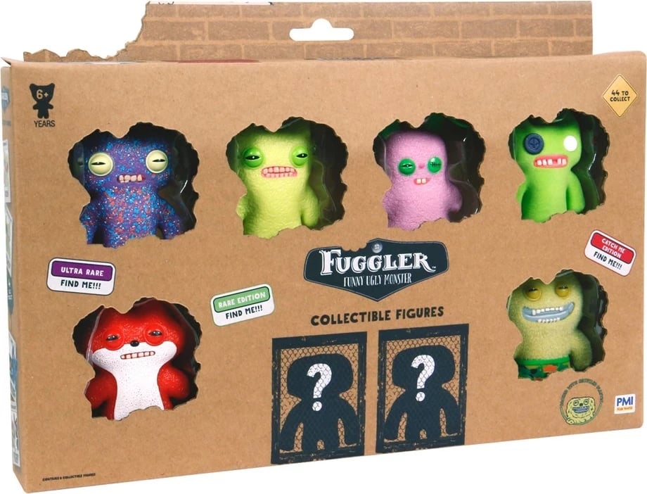 Set figurina koleksionuese Fuggler P.M.I. Kids World S1, 8 copë, shumëngjyrëshe