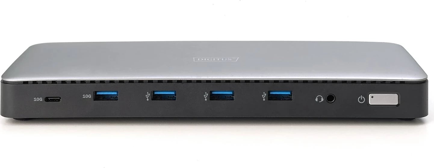 Stacion dokimi Digitus USB-C, 13 porte, Alumini