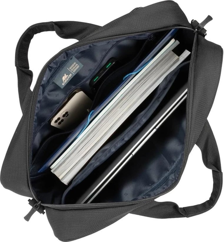 Çantë toploader RivaCase 8422, 14", E zezë