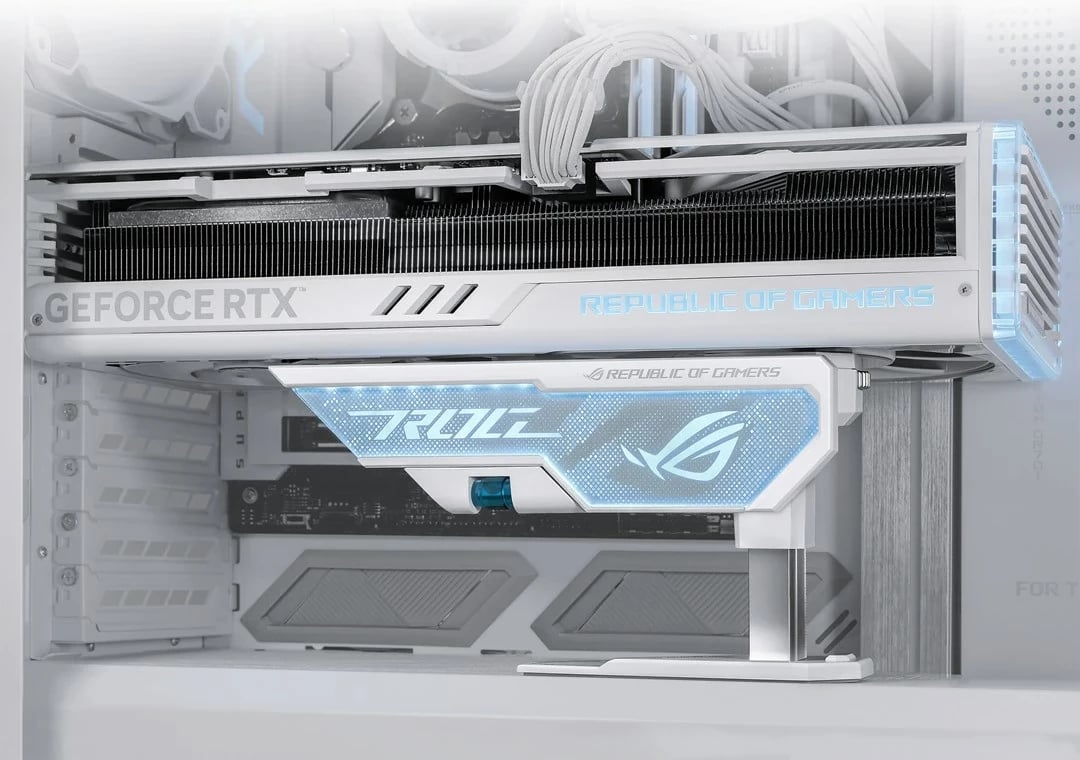 Mbajtës grafikash ASUS ROG Herculx, Universal, Bardhë