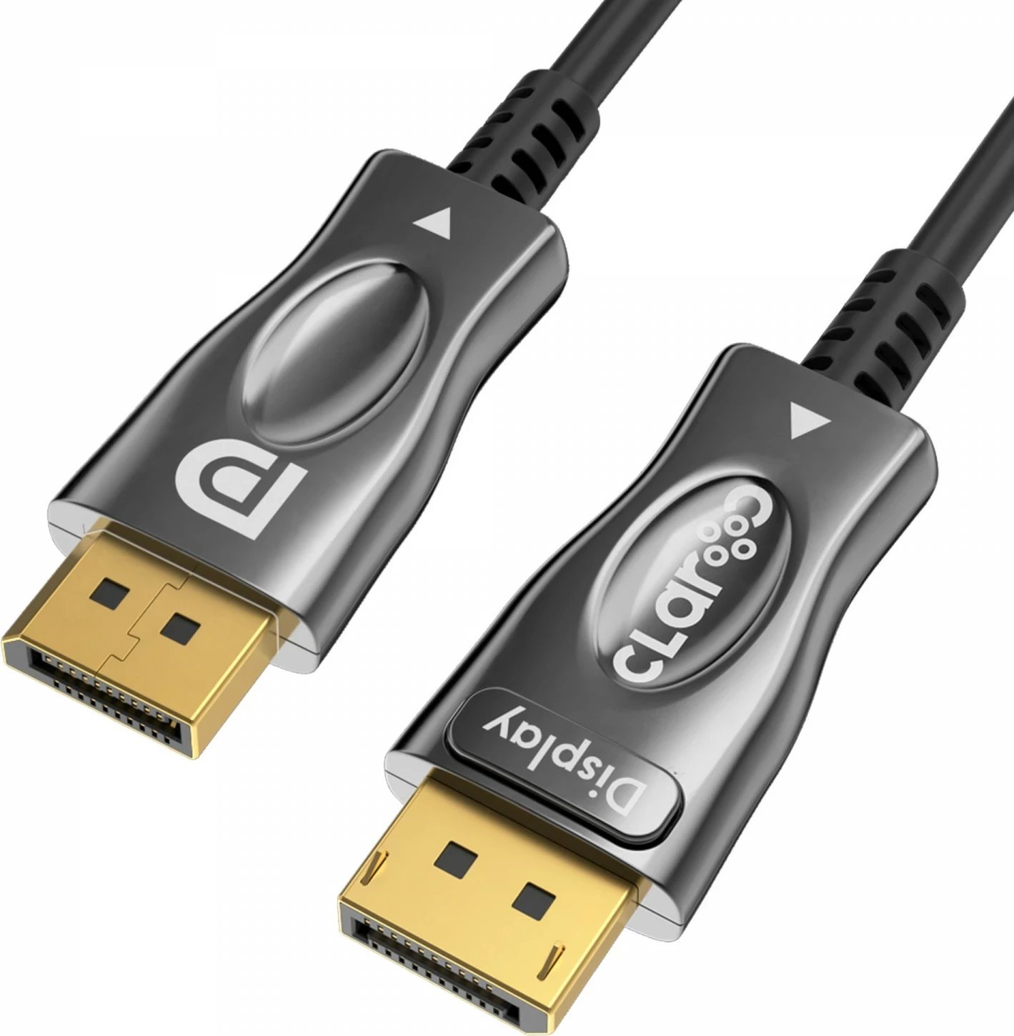 Kabëll optik Claroc DisplayPort 1.4 AOC 8K 5m, ngjyrë e zezë-gri
