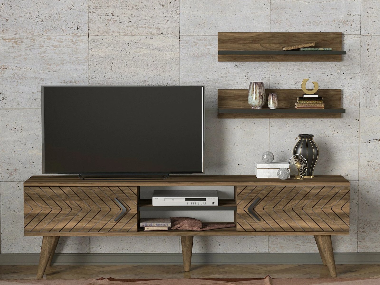 Njësi TV Skye Decor, Legato, ngjyrë arre
