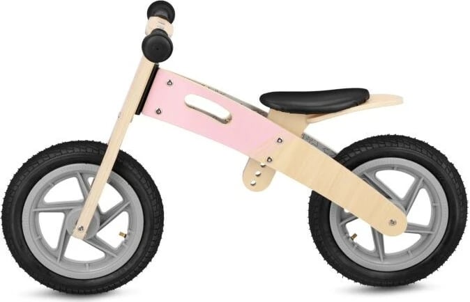 Biçikletë balancuese Spokey Woo Ride Duo R3175, për fëmijë, gri-rozë