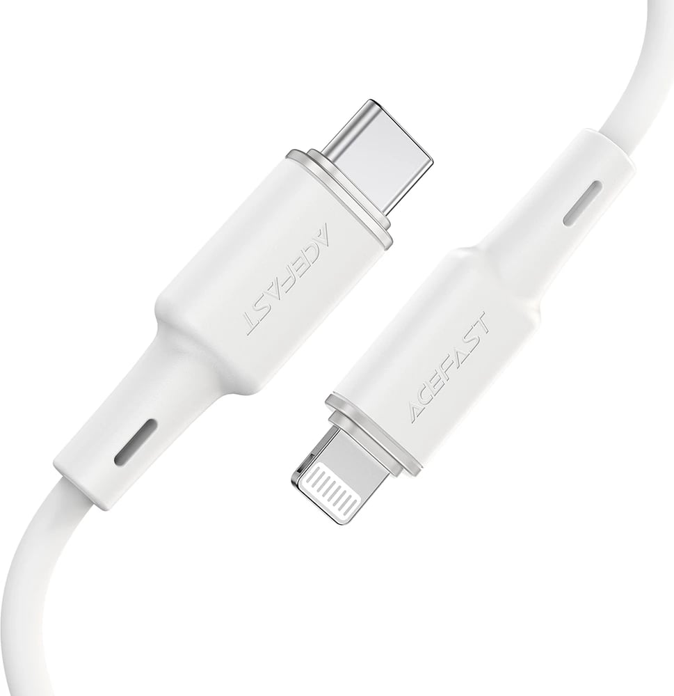 Kabllo Acefast C2-01, USB Type-C në Lightning, 1.2m, 30W, e zezë