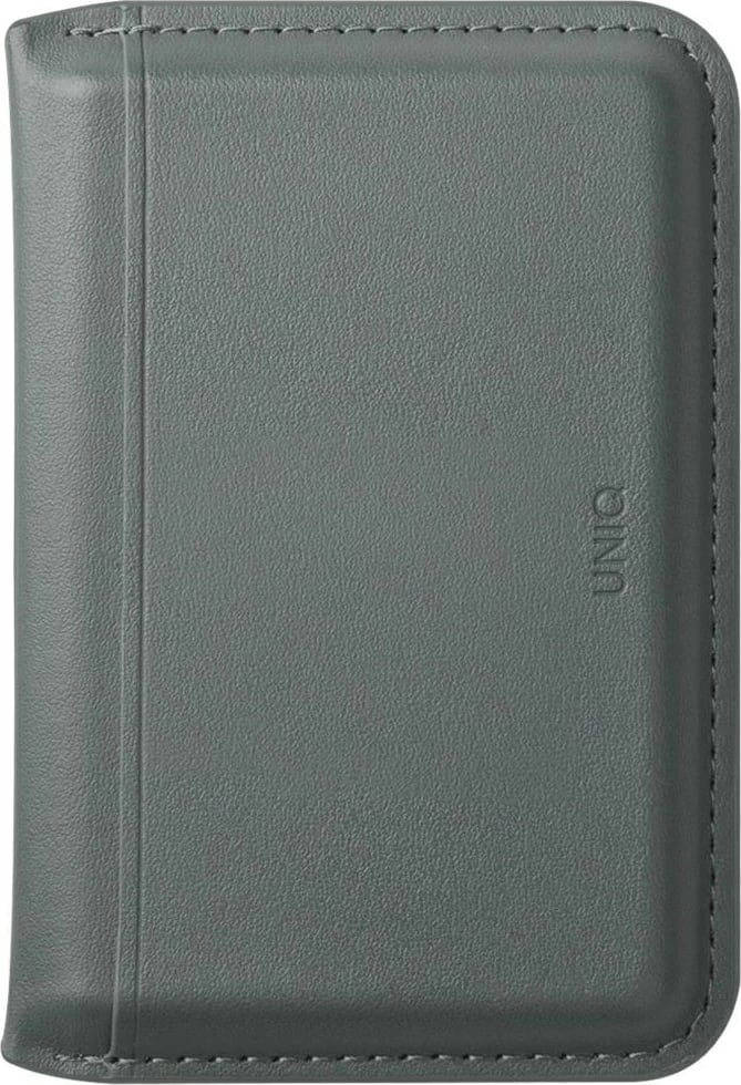 Mbështjellës magnetik me portofol UNIQ Lyden DS, për iPhone me MagSafe, Jeshil