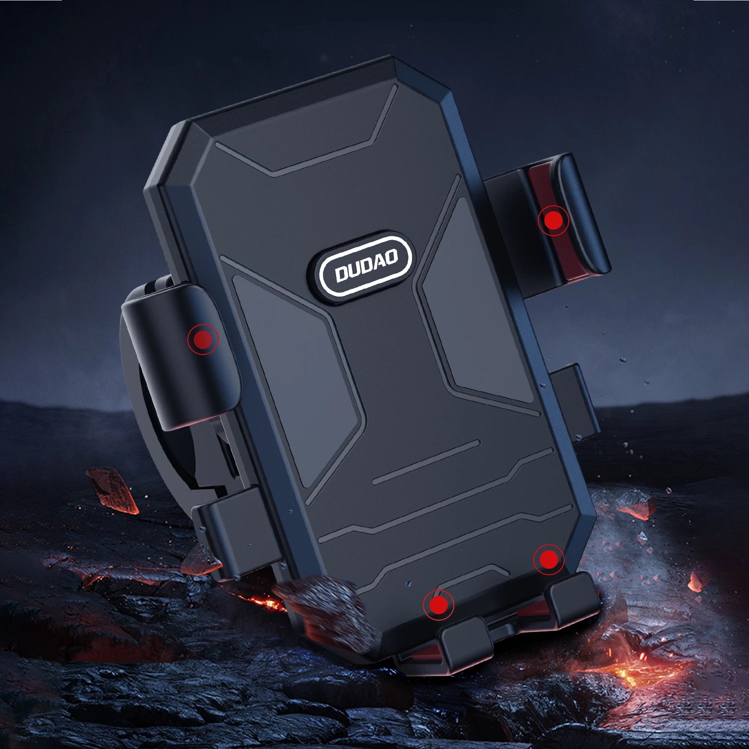 Mbështjellës telefoni për biçikletë/motoçikletë Dudao F7C+, i zi