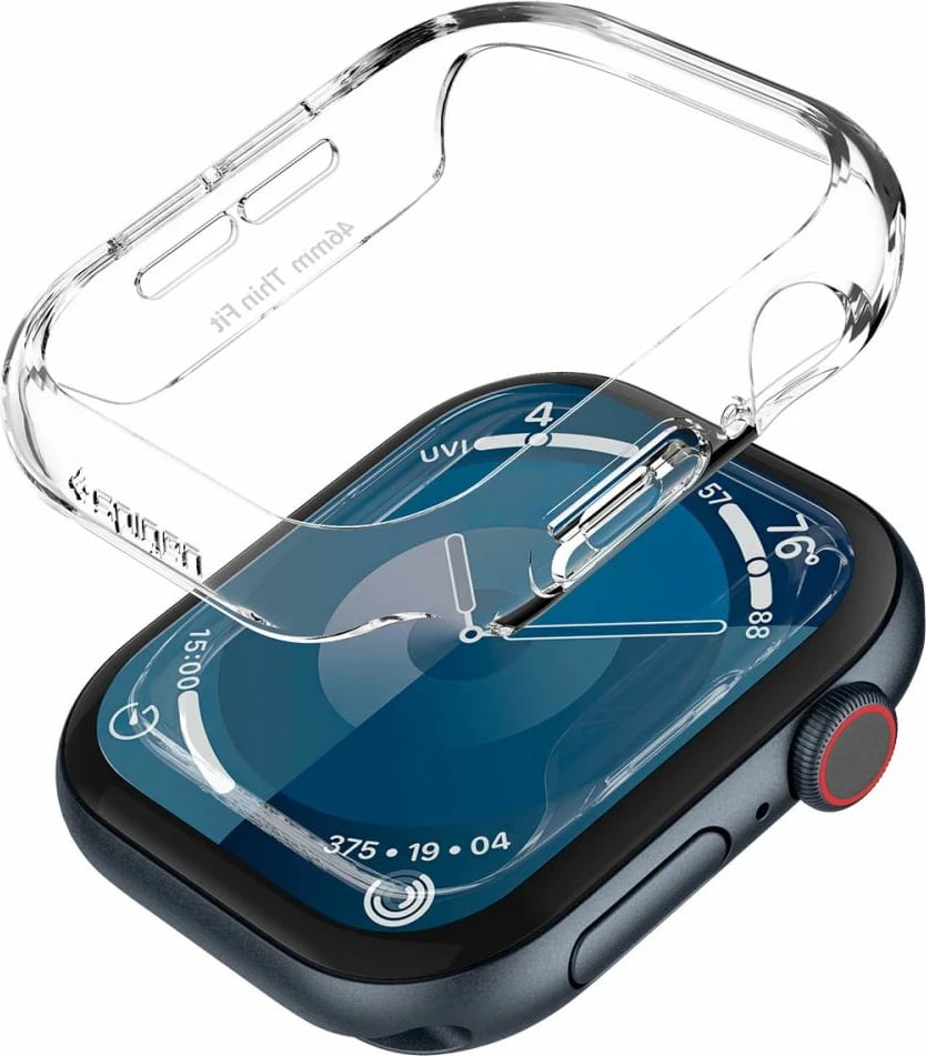 Mbështjellës Spigen Thin Fit për Apple Watch 10, 42mm, Transparent