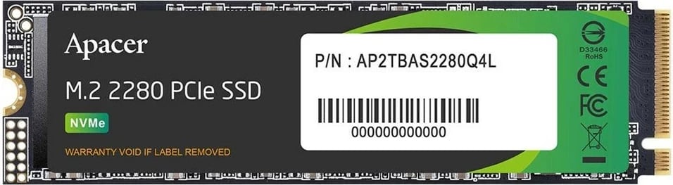 Dysk SSD Apacer AS2280Q4L 1TB M.2 PCIe Gen4x4