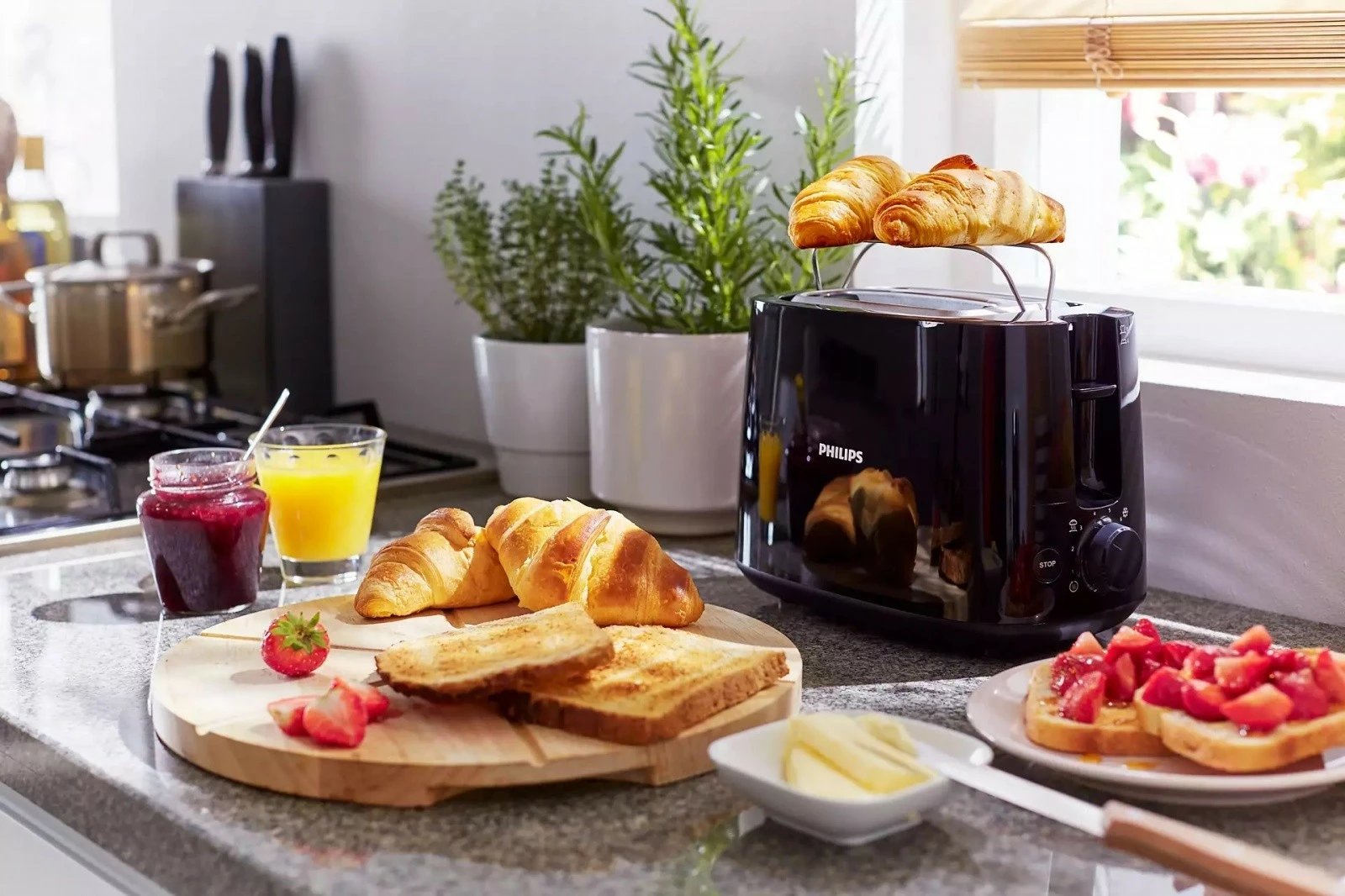 Toaster Philips HD2582/90, 2 feta, i zi