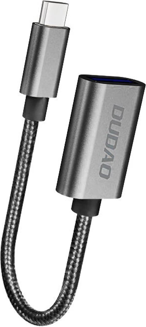 Adapter OTG Dudao L15T, USB-C në USB-A, 480 Mbps, Gri
