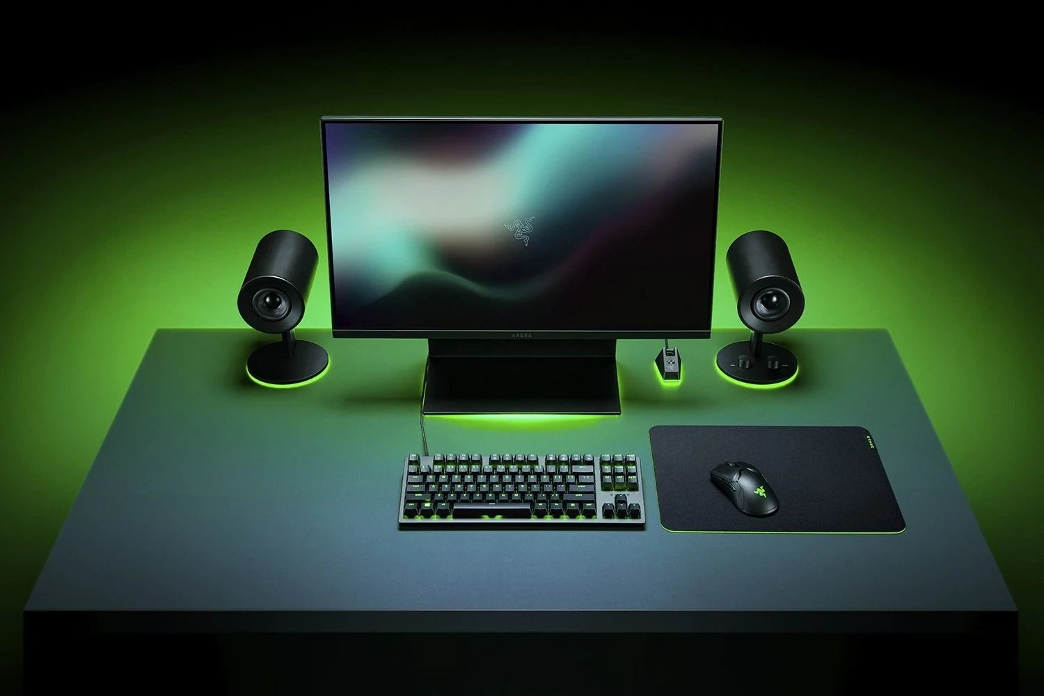 Mauspad Razer Gigantus V2 3XL, E zezë, E gjelbër