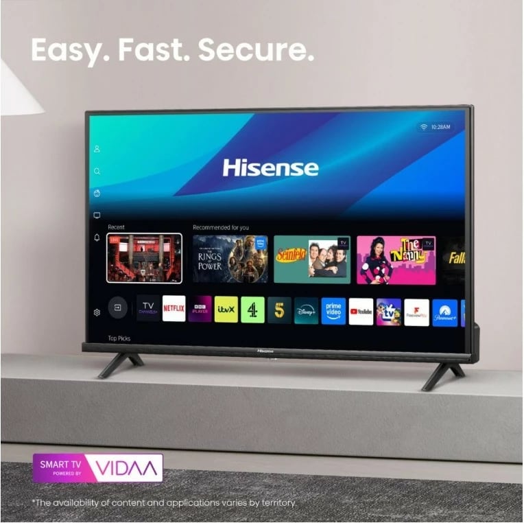 Televizor LED Smart Hisense 32A4Q 32" HD Ready HDR10 Wi‑Fi DVB‑T2/S2/C 60 Hz