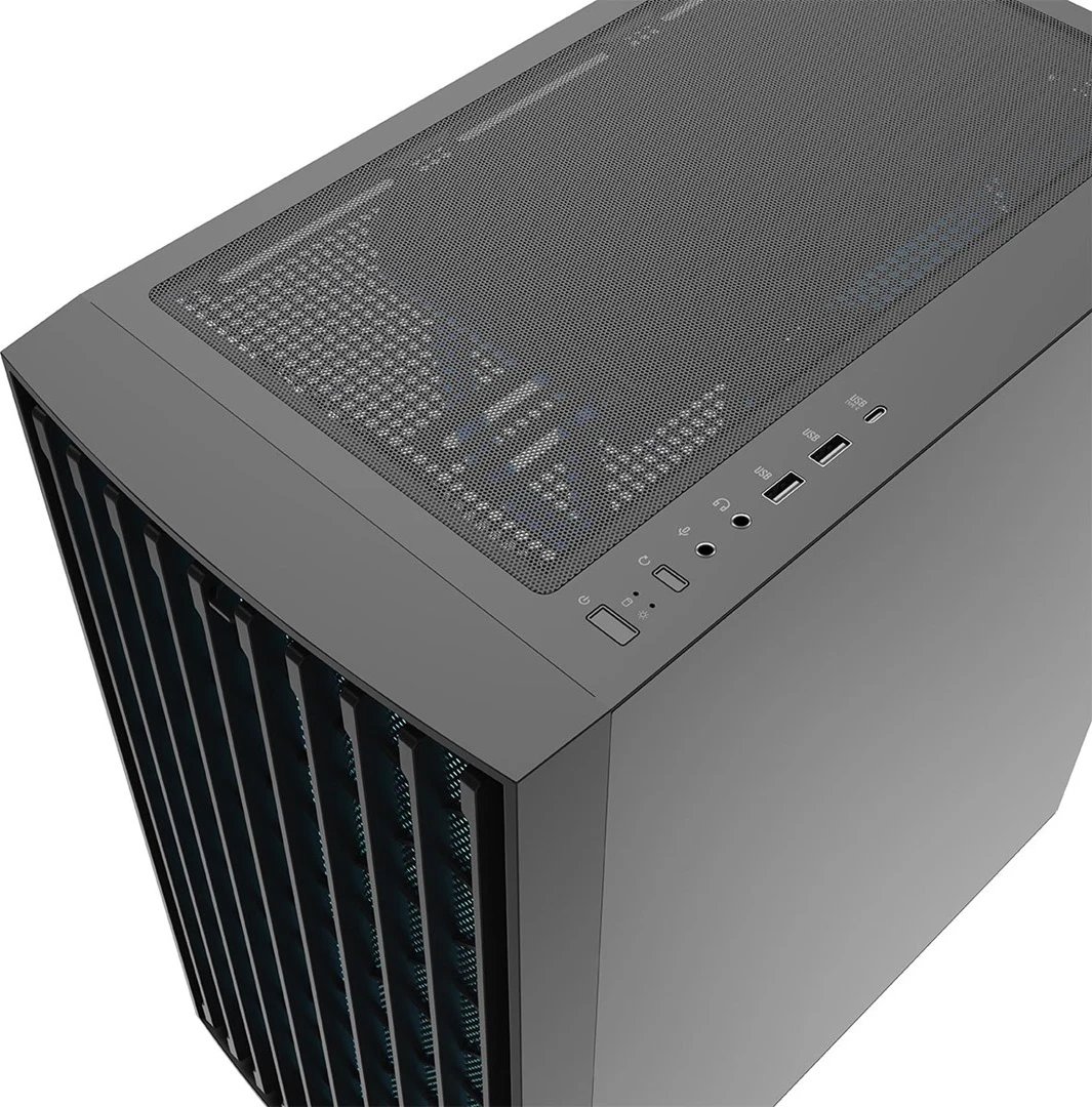 Kasë kompjuteri MODECOM BREEZE ARGB Flow MIDI USB 3.0 X 2 CYPE-C, e zezë