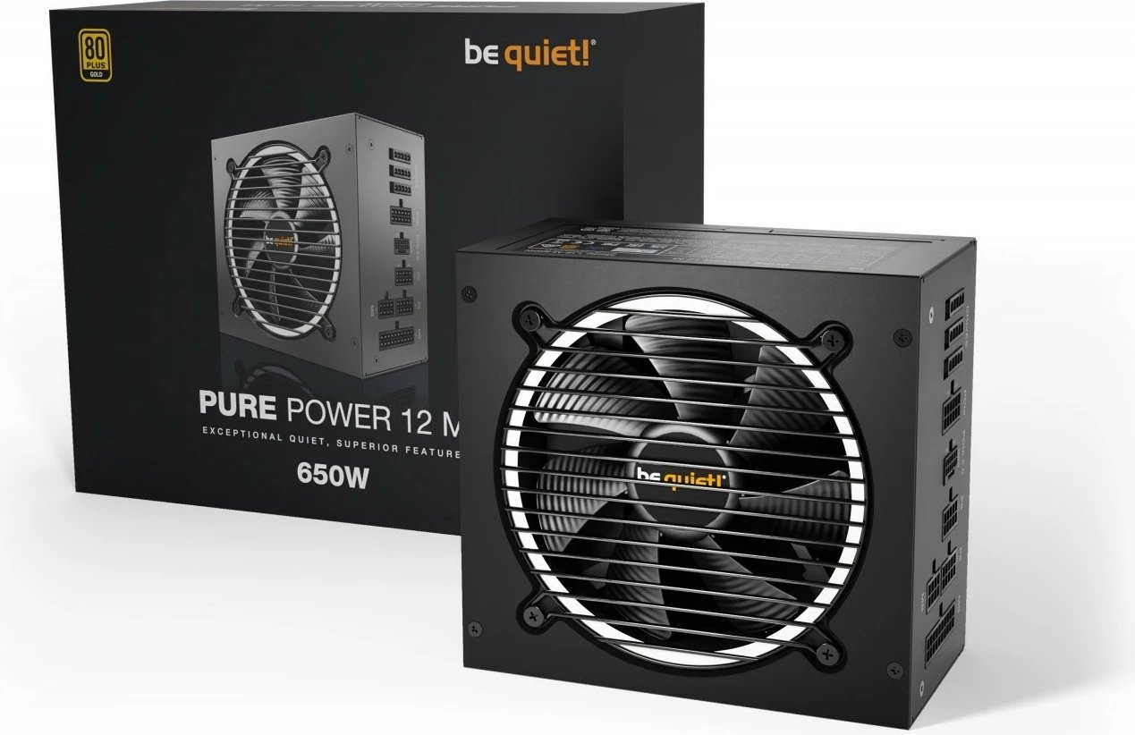 Kasë Be quiet! Pure Power 12 M, 650W, Modular, 80 PLUS Gold, e zezë