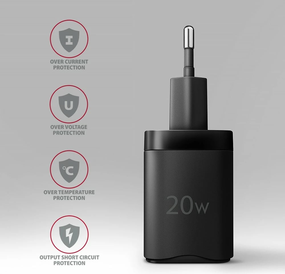 Karikues muri AXAGON ACU-PQ20, 20W, 2 porta (USB-C PD + USB-A QC), i zi