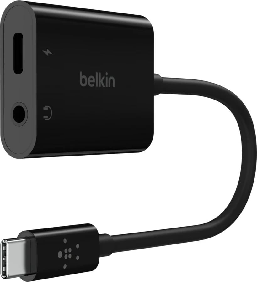 Adapter USB-C Belkin NPA004BTBK, 2 porta, Power Delivery 60W, i zi