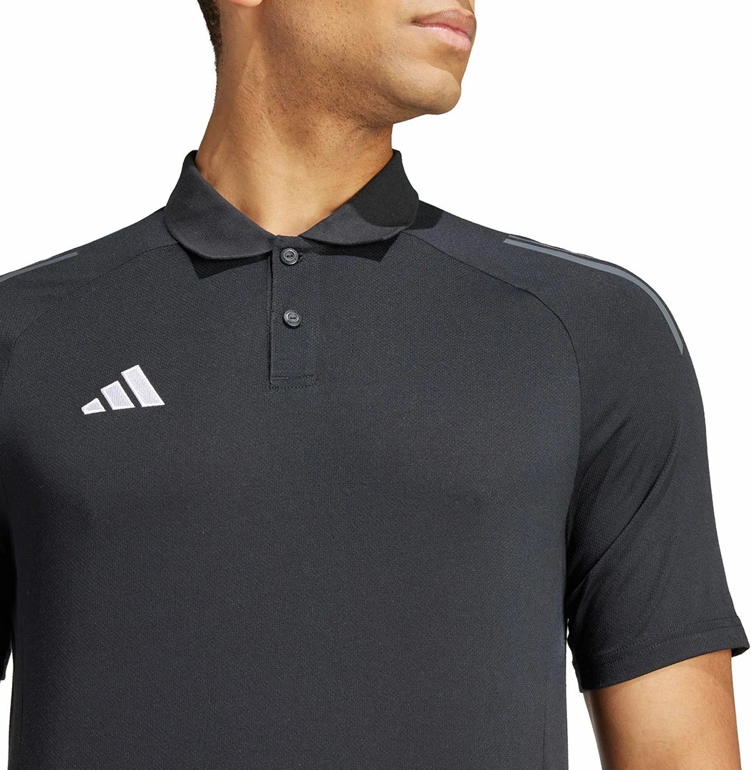 Maicë polo për meshkuj adidas, e zezë