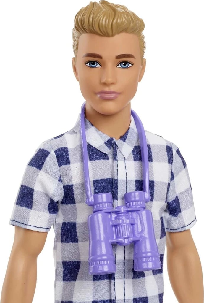 Kukull lodër Ken Barbie Dreamhouse Adventures me aksesorë kampingu, MATTEL HHR66, shumëngjyrëshe