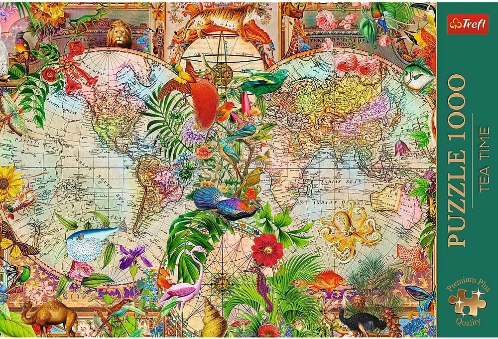 Puzzle Trefl 1000 pjesë Ancient World Map, karton, 68.3x48cm Puzzle Trefl 1000 pjesë Ancient World Map, karton, 68.3x48cm