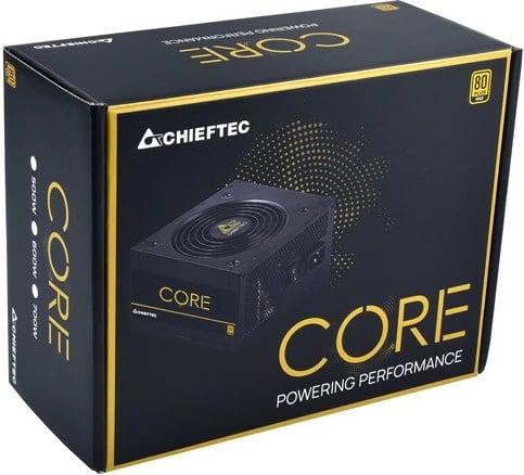 Njësi furnizimi me energji Chieftec Core BBS-700S, 700 W, E zezë
