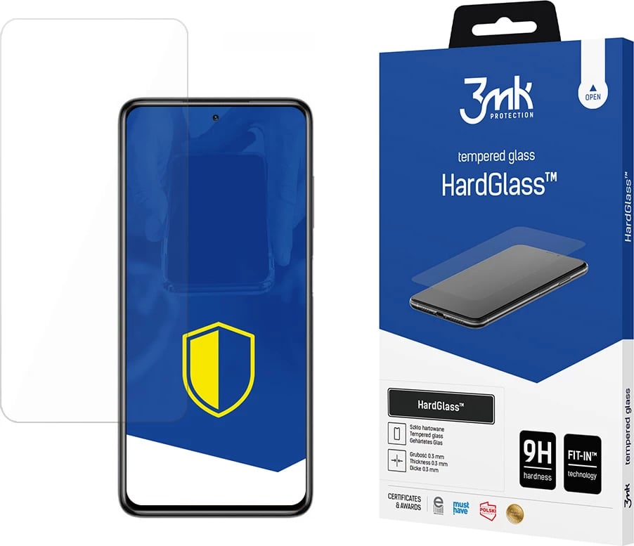 Xham mbrojtës për ekran, 3mk HardGlass, për Xiaomi Poco X3 Pro, Transparent
