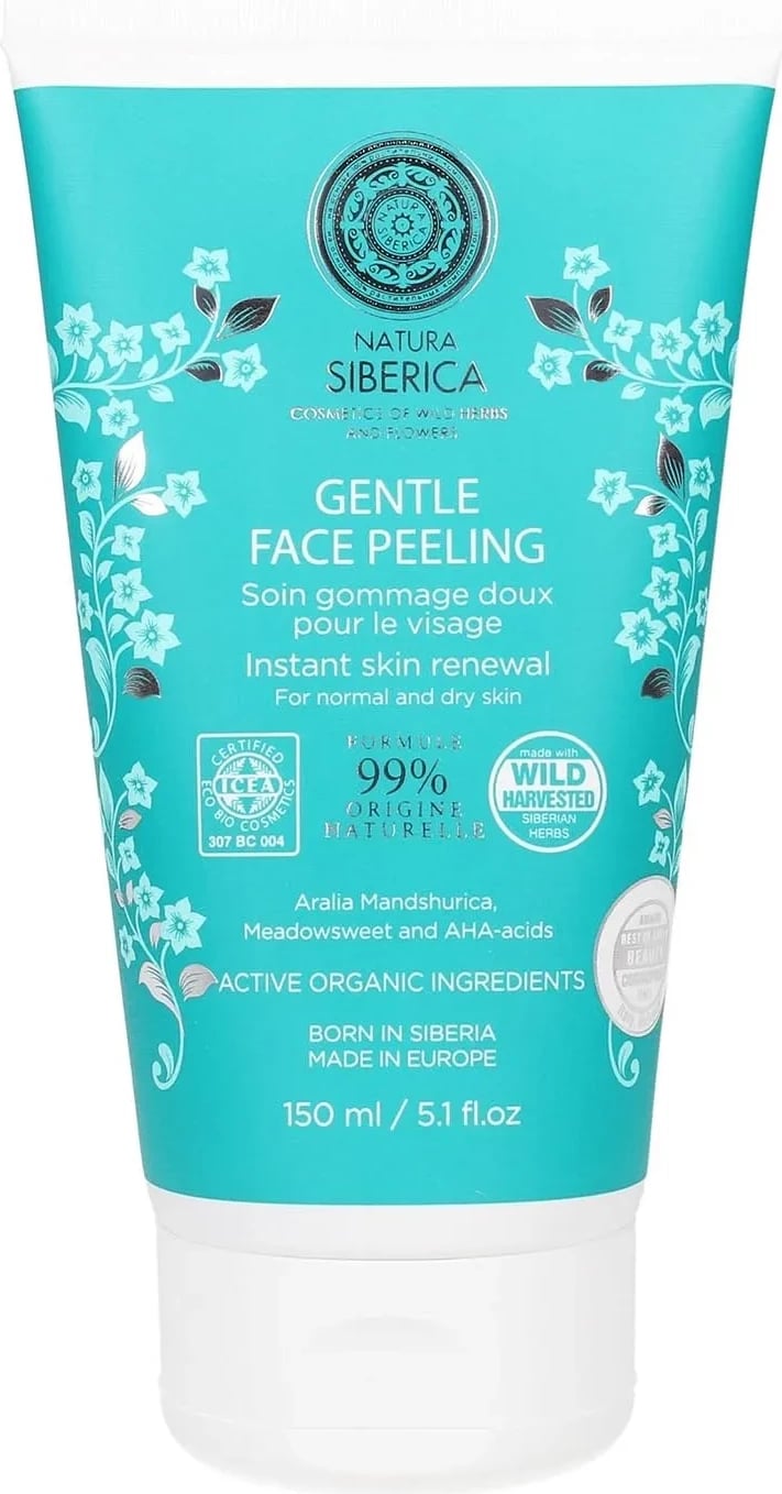 Peeling për fytyrë unisex Natura Siberica Gentle, 150ml
