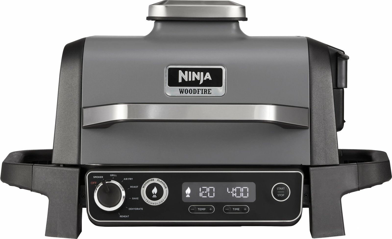 Grill Ninja Woodfire, Metal, 1 zonë, 260°C, i zi