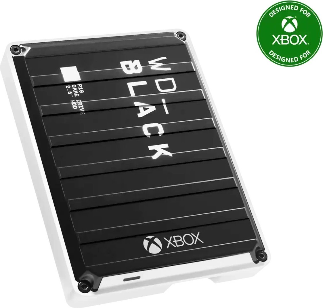Hard disk i jashtëm Western Digital WD_BLACK P10 Game Drive 6TB, USB 3.2, për Xbox, zi/bardhë