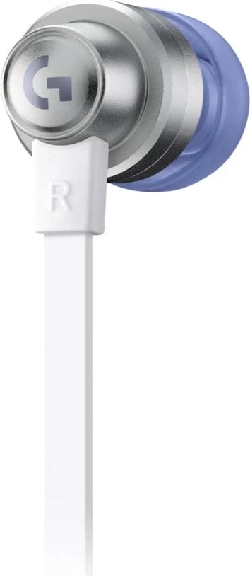 Kufje Logitech G333 me mikrofon, in-ear, me kabllo, 3.5mm, bardhë