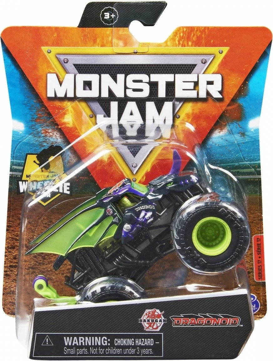 Lodër veturë Monster Jam Spin Master 1:64, metal dhe plastikë, ngjyra të përziera, 1 copë