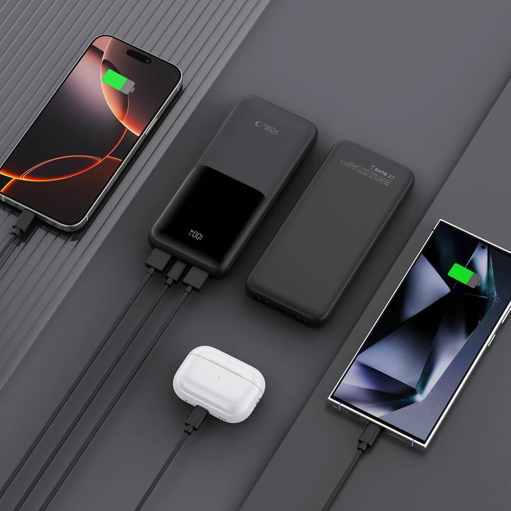 Powerbank Tech-Protect PB01 10000mAh 22.5W, e zezë