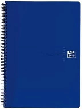 Bllok shënimesh Oxford 100102565, A5, 90g, 5 copë, zi/kaltër