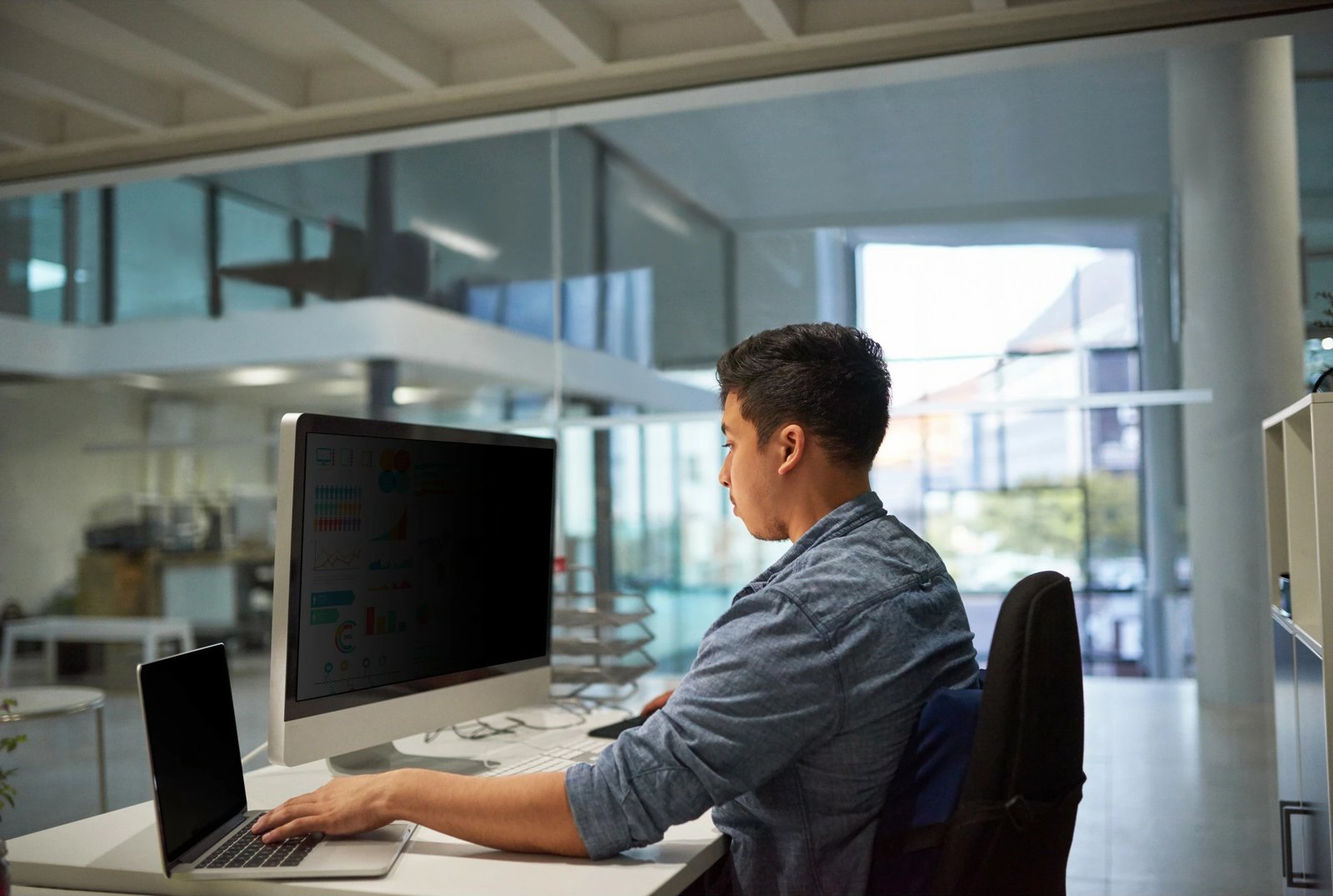 Filtër privatësie 3M PF270W9B për monitor 27", 16:9, i zi