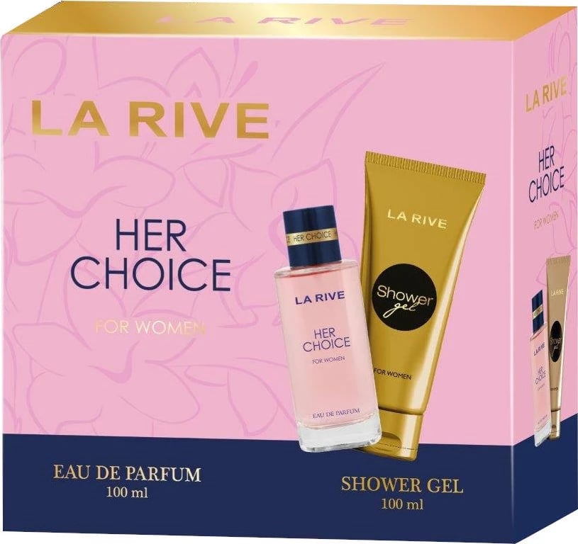 Set Eau de Parfum dhe xhel dushi për femra La Rive Her Choice 100ml + 100ml