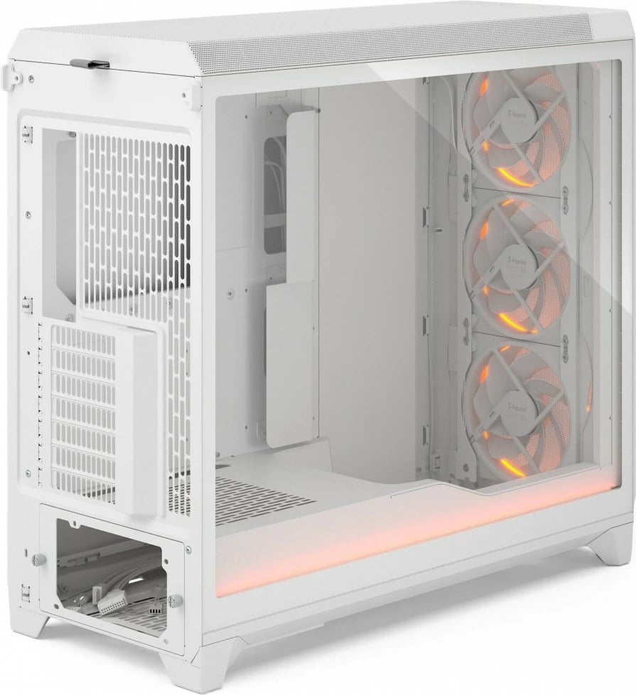 Kasë Fractal Design Meshify 3 XL Ambience Pro RGB, Tower, ATX/E-ATX, xham i temperuar, e bardhë