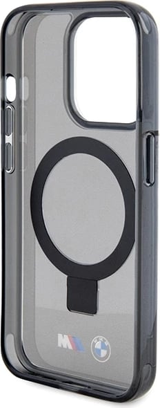 Mbështjellës BMW Ring Stand M Collection MagSafe për iPhone 15 Pro, i zi