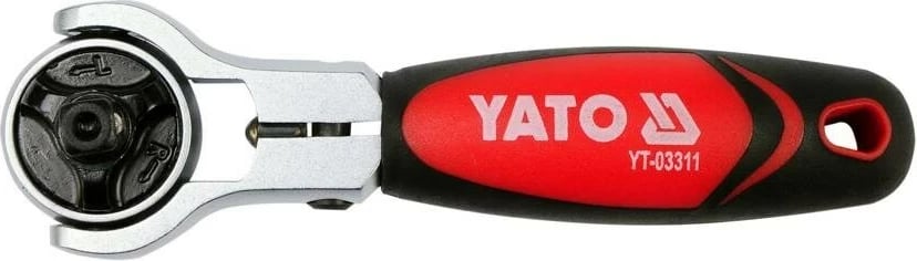 Çelës ratchet YATO YT-03311, 1/4", 72 dhëmbë, i kuq/ zi