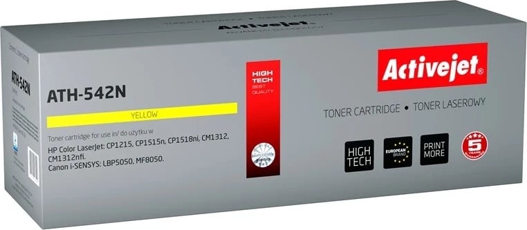 Toner zëvendësues Activejet ATH-542N për printer HP, i verdhë
