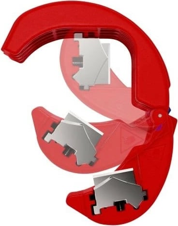 Prerës kabllosh Knipex BiX, plastikë/çelik inox, 5 cm, kuq