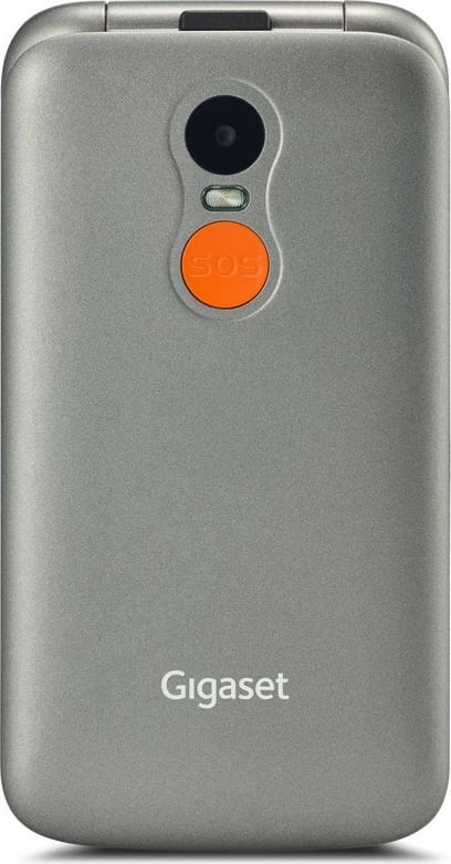 Celular Gigaset GL590, 32MB RAM, 32MB ROM, ekran 2.8 inç, slot MicroSD, titansilber