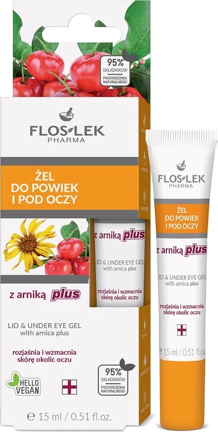 Xhel për sy dhe nën sy Floslek Arnica Plus për femra, 15ml